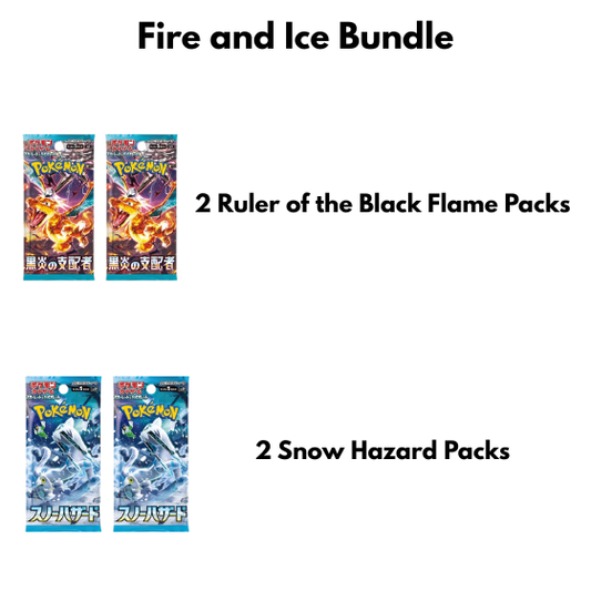 Christmas Bundle Pokémon TCG: Fire &amp; Ice Holiday Bundle – 4 Pack Japanese Set